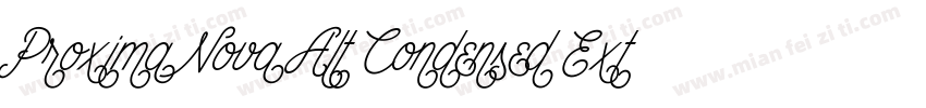 Proxima Nova Alt Condensed Extrabol字体转换